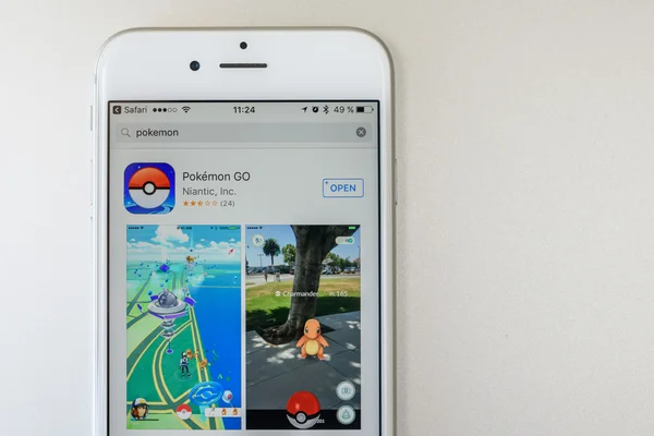 Pokemon Go Game on iPhone 6S