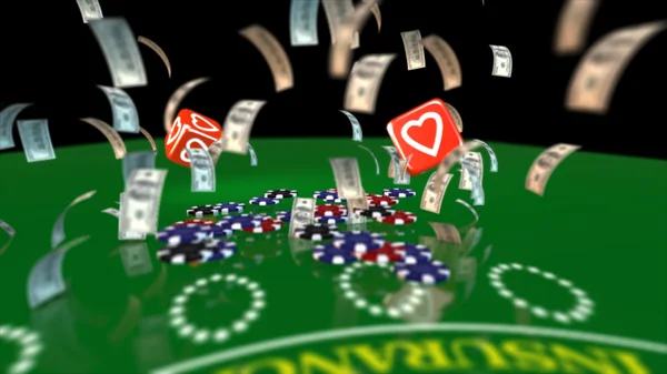 Casino money and chips