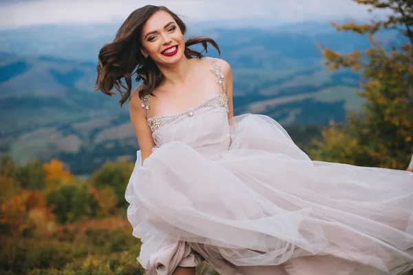 Beautiful bride posing