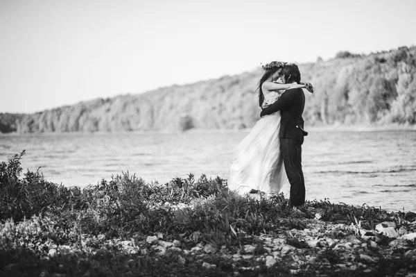 Beautiful young newlyweds