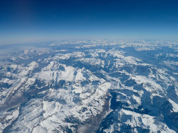 View from the bird\'s eye view, alps