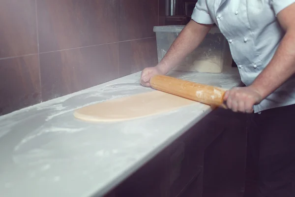 Rolling a dough