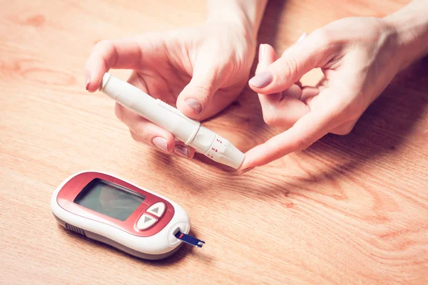Testing High Blood Sugar With Glucometer, Blood glucose meter