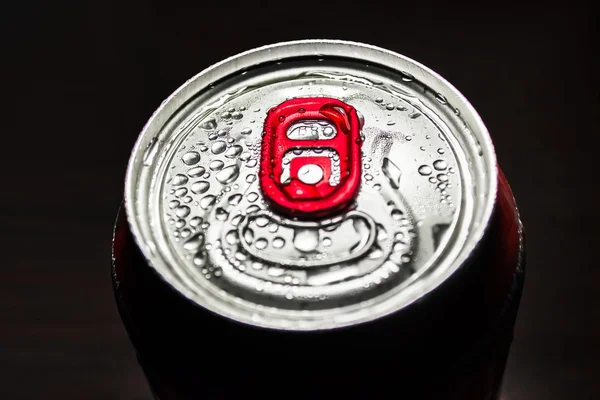 Aluminum red soda can