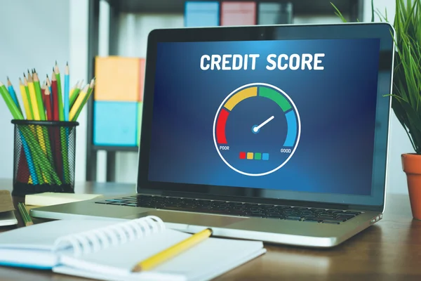 Computer with credit score application