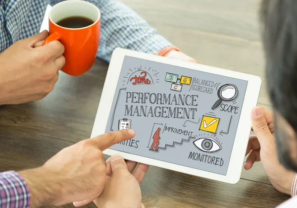 Performance Management Concept on Tablet PC Screen