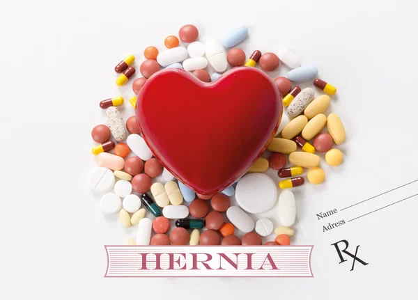 Heart and medication background