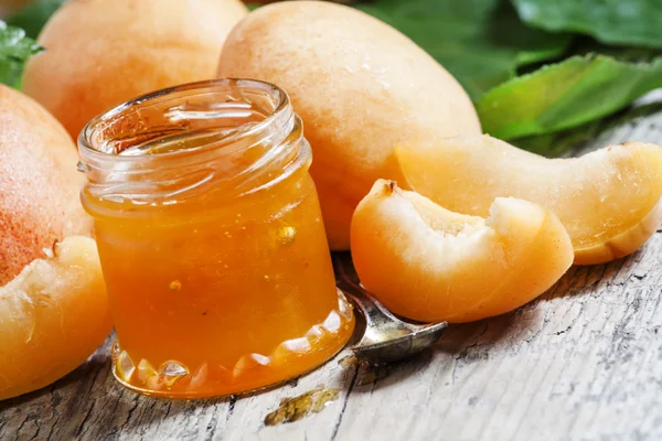 Homemade apricot confiture