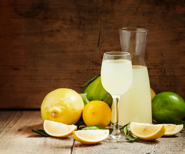 Homemade lemon liquor