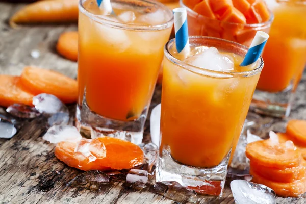 Orange icy cocktail