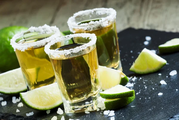 Gold Mexican tequila