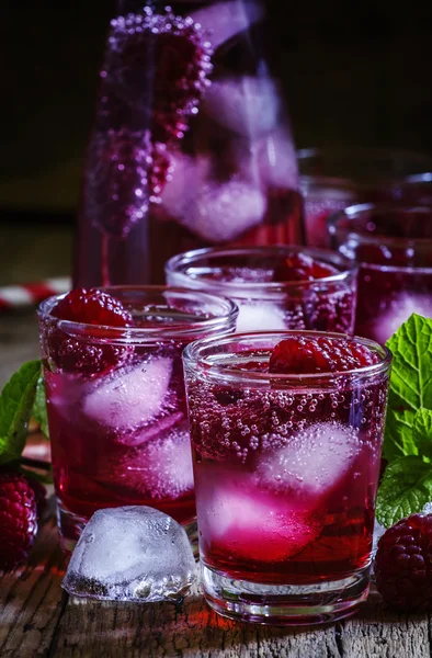 Raspberry fizzy drink