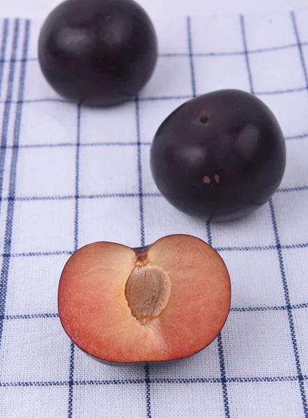 Plum with  sliced plum