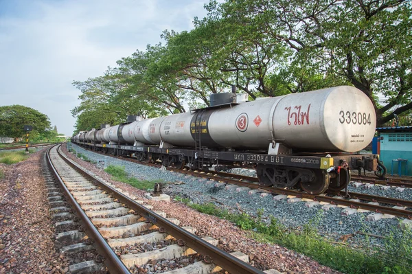 LAMPANG, THAILAND - MAY 29,2016 : Railroad and train cargo cars