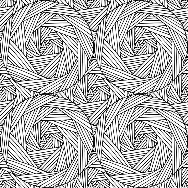 Geometric hand-written seamless pattern based on the line and circles.