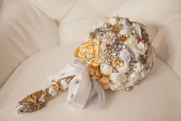 Dazzling Jeweled Wedding Bouquet