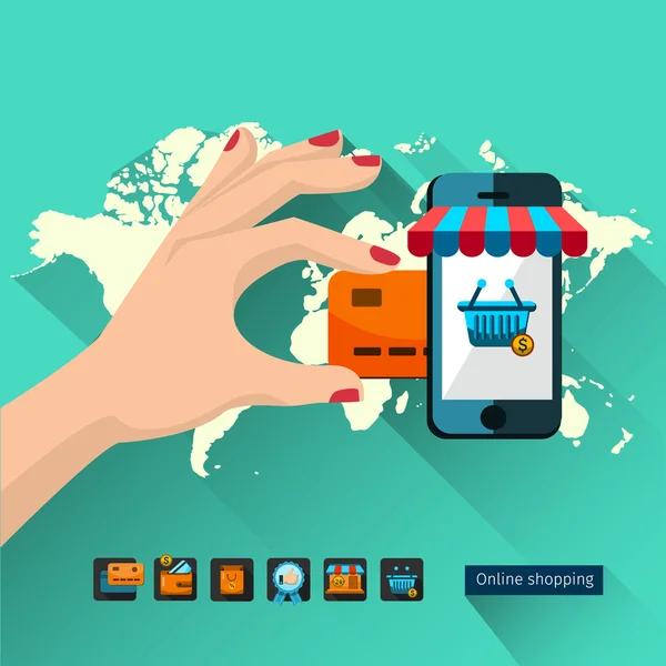 商店在线,业务图标 - 图库矢量图像 zverkova #1