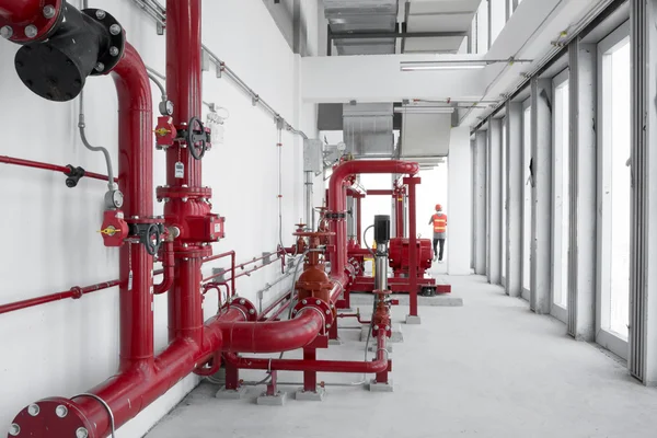 Red pipes machine