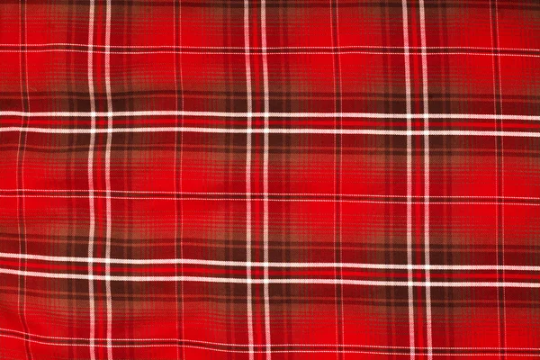 Closed up Texture of tablecloth, gingham pattern in red, white a