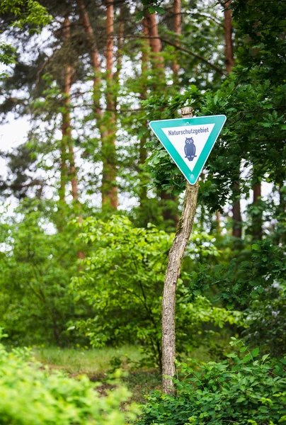 Nature reserve sign