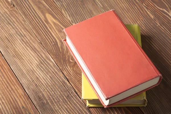 Stack of colorful books. Education background. Back to school. Copy space for text.