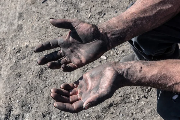 Worker Dirty Hands.