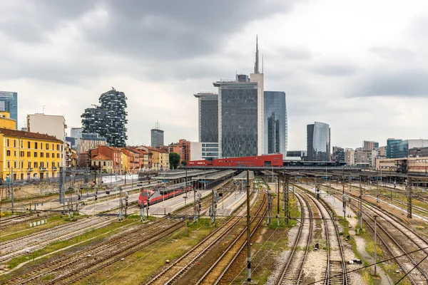 The new business center of Milan city near the railway station