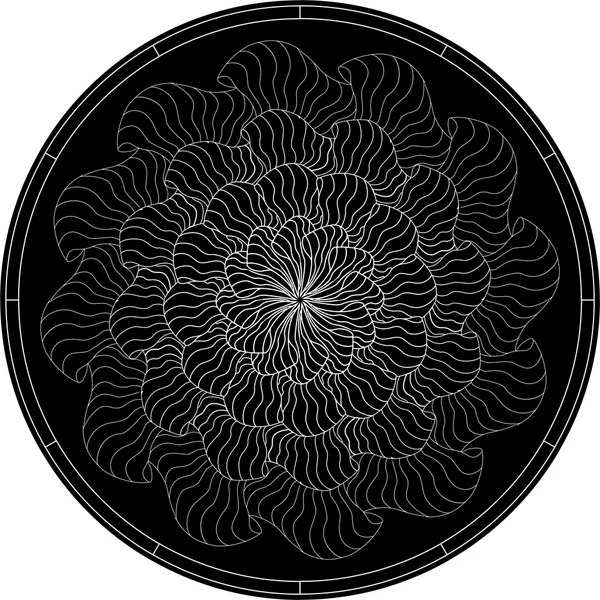Black mandala for coloring. Mandala vector coloring page. Mandala art design. Intricate mandala pattern. Unusual mandala tattoo. Outline mandala flower. Line mandala print. Oriental mandala color book