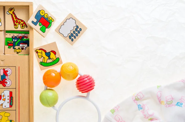 Generic wooden toys with no copy rights, representing objects and animals