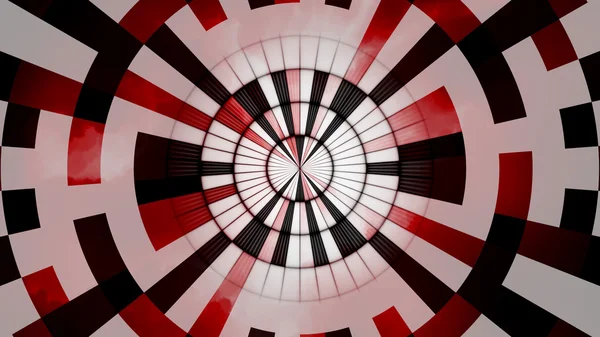 Abstract Black Red White Round Background
