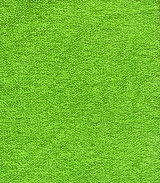 Green Cotton Towel Close Up