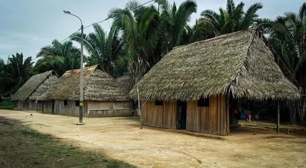 Shipibo Indian village deep in the Peruvian Amazon