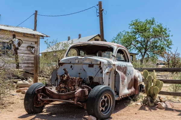 Old car wreck at Hackberry General Store