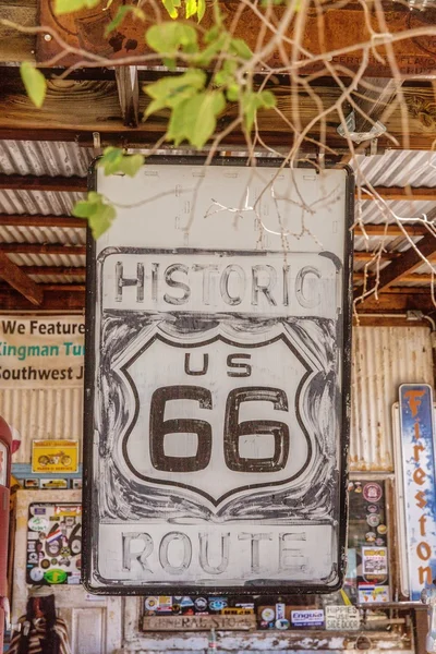 Old Route 66 sign at Hackberry General Store