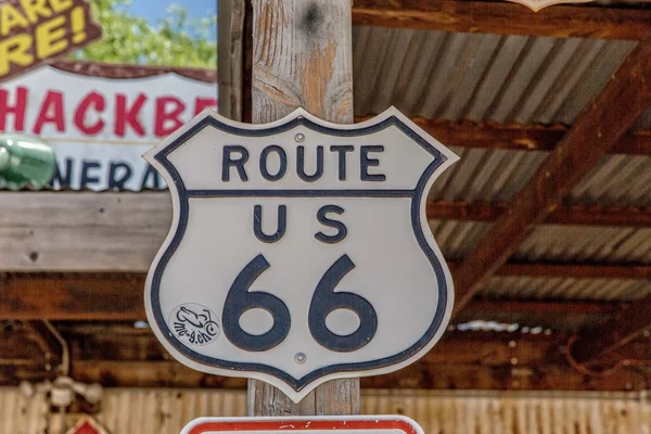 Old Route 66 sign at Hackberry General Store