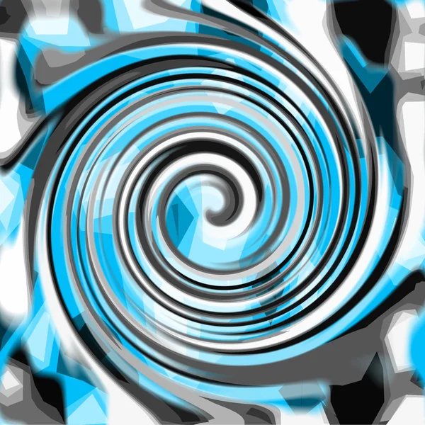 Spiral blue-gray. Abstract background.