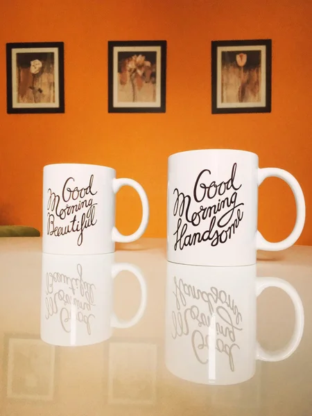 Good morning handsome and beautiful lovely couple mugs
