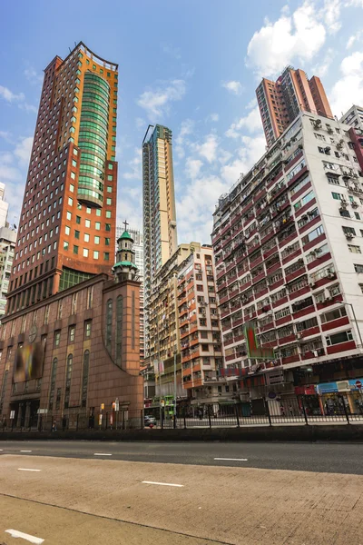 Great architecture of skyscrapers and buildings in Hong Kong