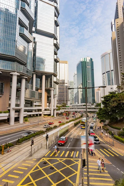 Great architecture of skyscrapers and buildings in Hong Kong