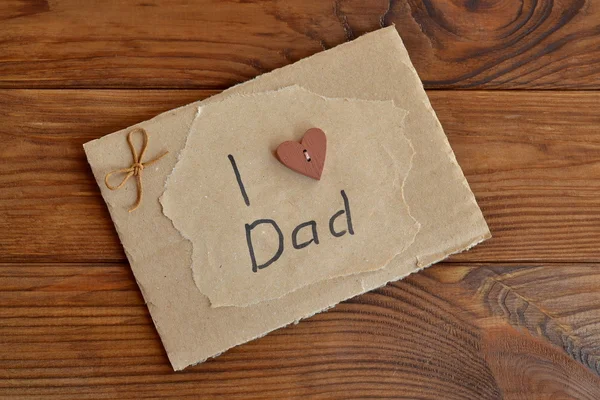 Homemade greeting card for dad