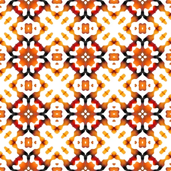 Orange etno or hippie pattern
