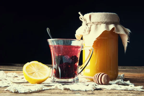 Warming drink with berries and honey
