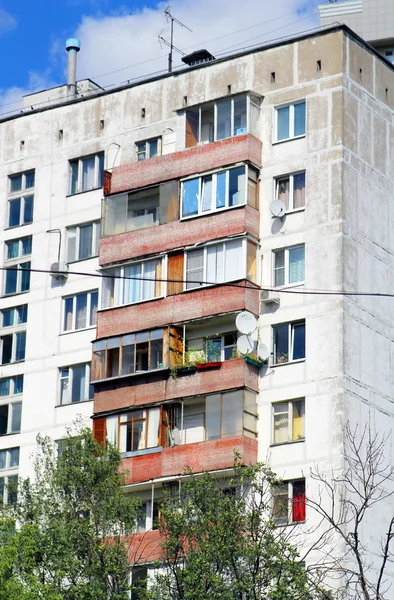 Industrialized apartment block in russia