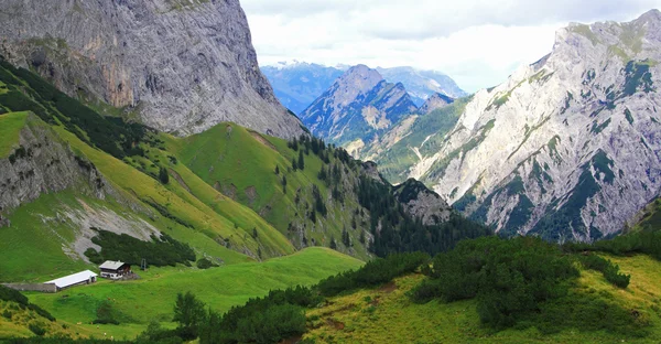 View on an alp (gramai) in the karwendel mountains of the european alps