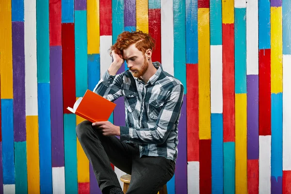 Red Hair Models. Bearded man.