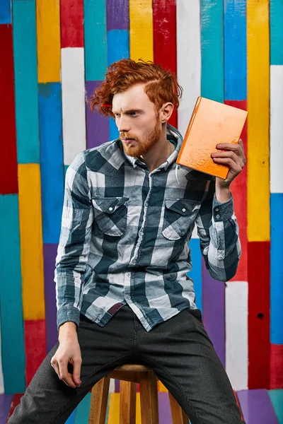 Red Hair Models. Bearded man.