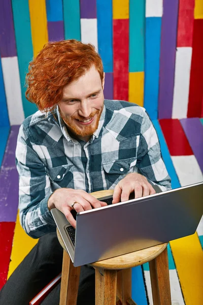 Red Hair Models. Bearded man.