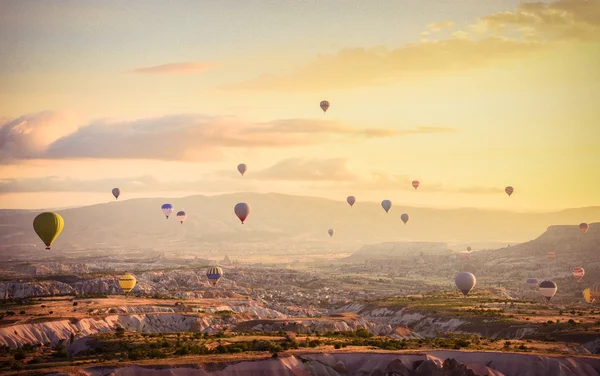 Hot air balloon over Cappadocia Turkey