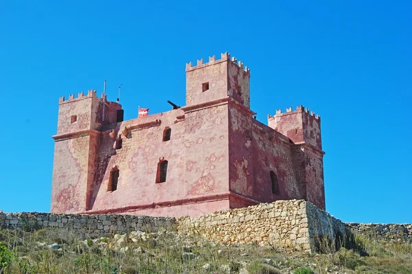 Red Tower on Mellieha ridge in Malta.