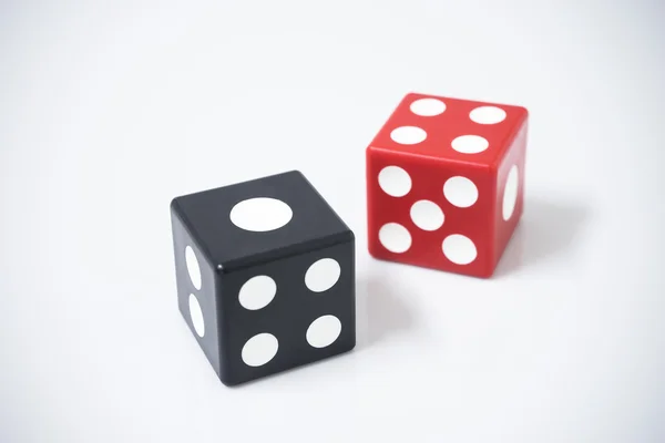 Red dice and black dice